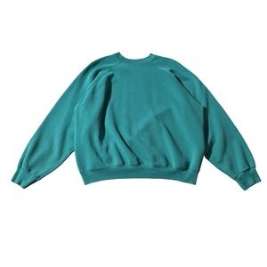 Tultex Maximum Sweats Sweatshirt Size XL Green Made In USA Vintage 90s EUC